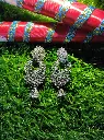 Oxidized silver finish Jhumka