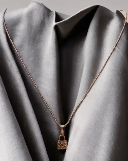 ✨ Lock Pendant Chain Necklace – Minimal Trendy Jewelry for Men & Women | RSP Collections