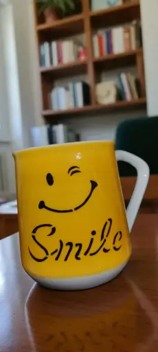 Yellow Smiley Ceramic Coffee Mug – RSP Collections