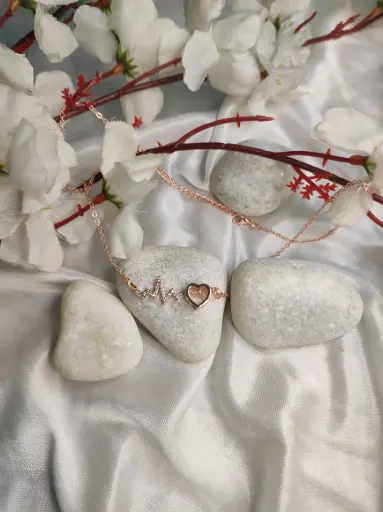Heartbeat Pendant chain – Rose Gold Finish