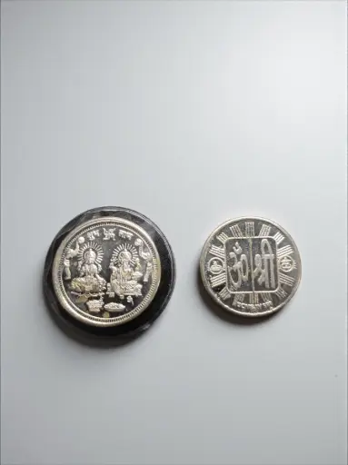 SILVORA German Silver 10 Grams Silver-Plated Coin for Rakhi Gifting – Gift Item (Pack of 1)